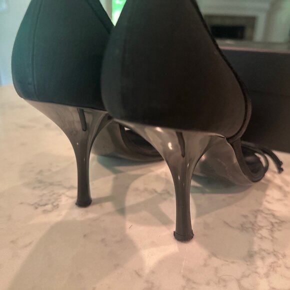 Giuseppe Zanotti Design black bow heels, sz. 7B - Picture 9 of 11